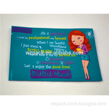 Facial Mask Packaging Aluminum Foil cosmetic Packaging